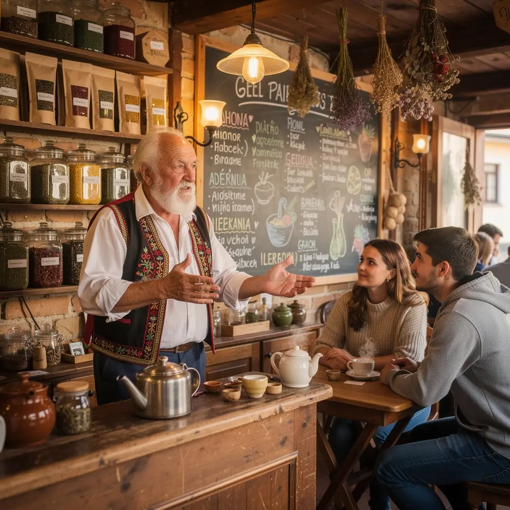 Két teáscsésze gőzölgő gyógynövényteával egy napfényes ablakban.