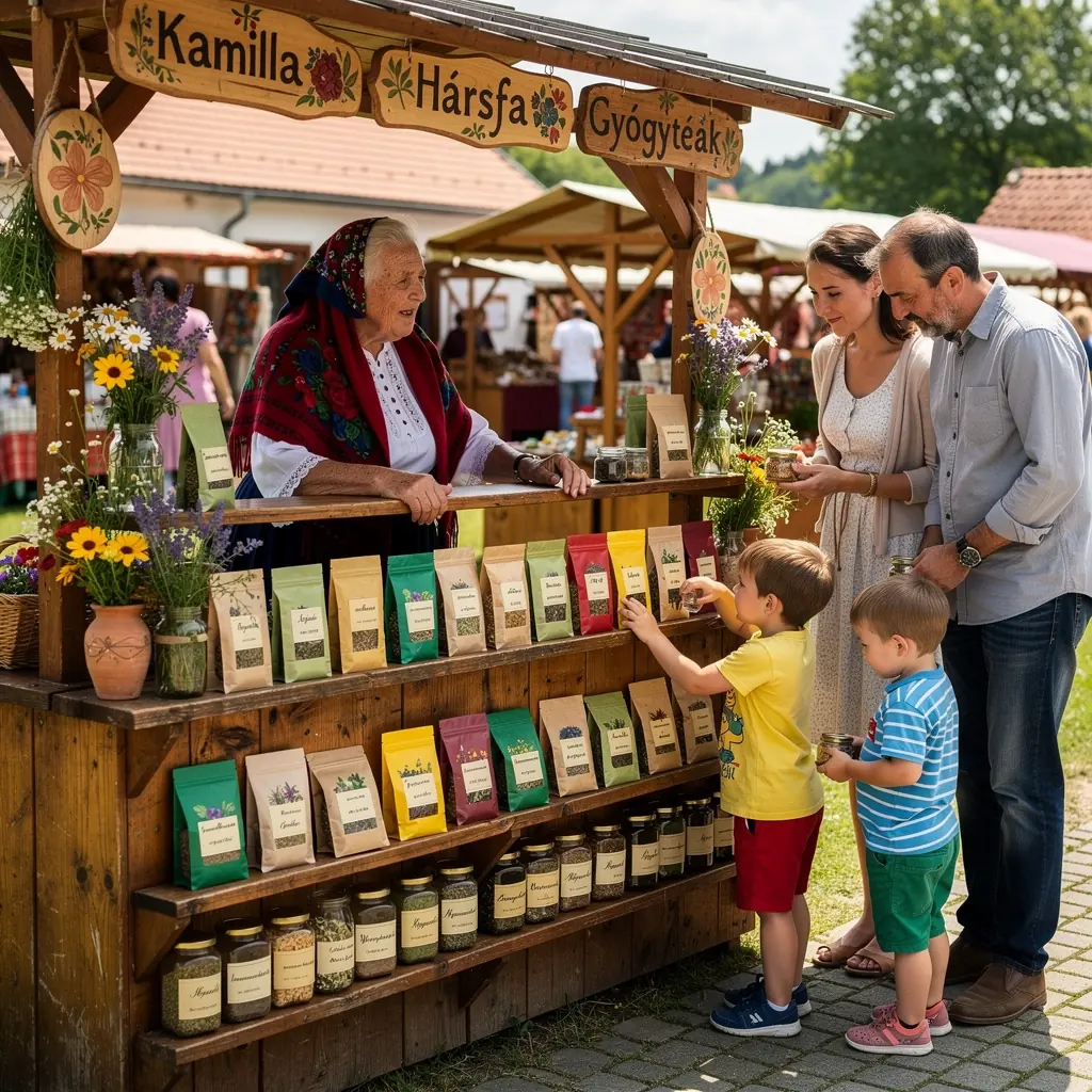 Gyógytea fűszernövényekből készült üveg teáscsészében.